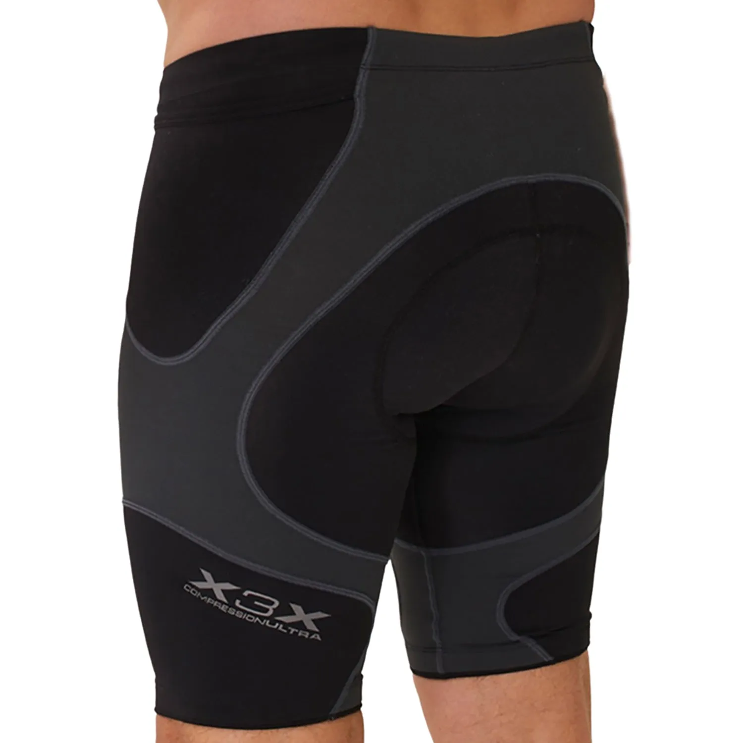 Bermuda Ciclismo X3X COMPRESSION ULTRA l Preto e Estanho