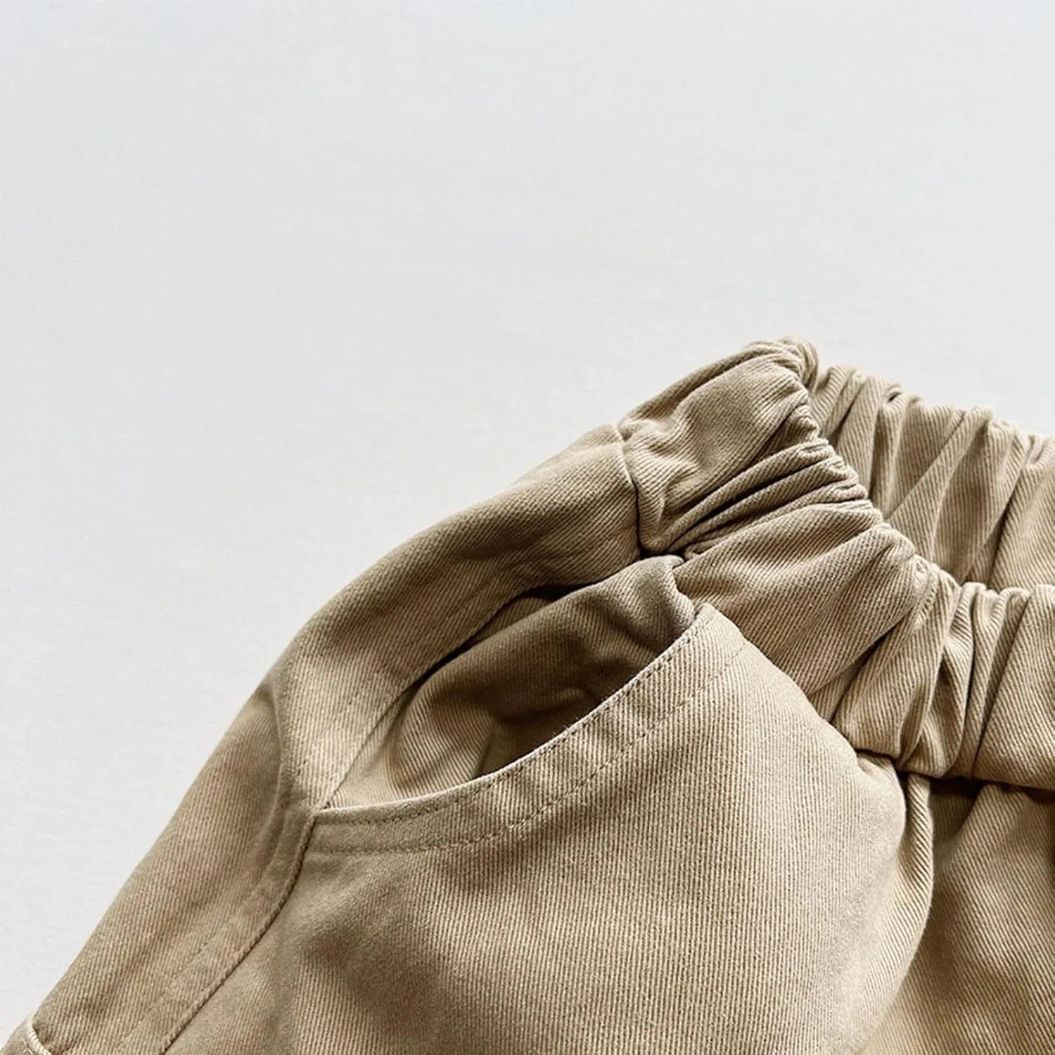 Boys Baggy Cargo Pants Hip Hop Wide Leg Trousers Casual Loose Long Pants Elastic Waisted Hip Hop Streetwear Joggers