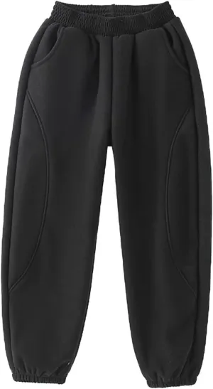 Boys Wide Leg Sweatpants Baggy Casual Loose Long Pants Elastic Waist Sports Running Joggers Trousers Pants Clothes