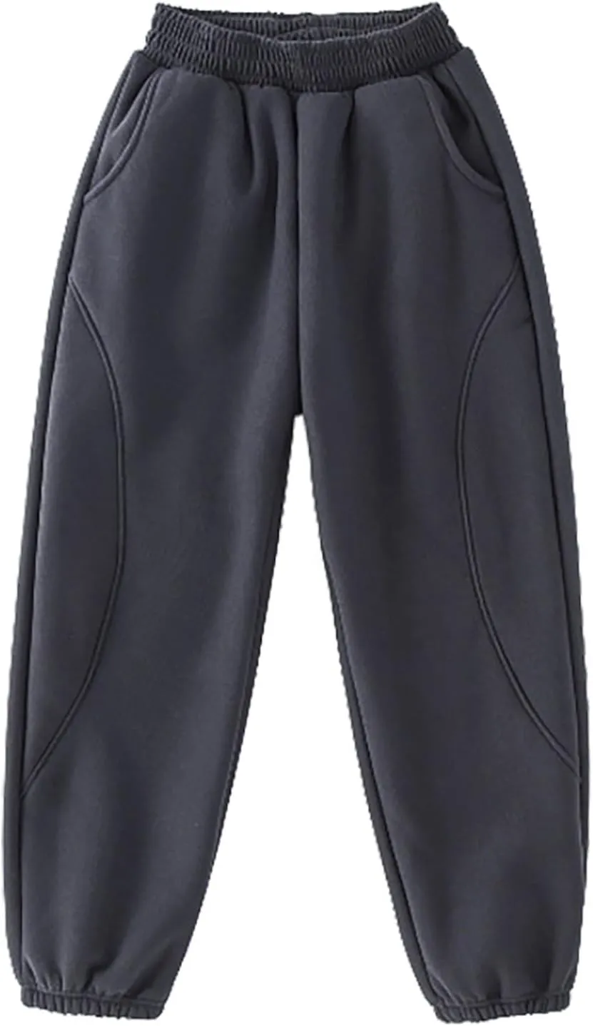 Boys Wide Leg Sweatpants Baggy Casual Loose Long Pants Elastic Waist Sports Running Joggers Trousers Pants Clothes