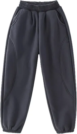 Boys Wide Leg Sweatpants Baggy Casual Loose Long Pants Elastic Waist Sports Running Joggers Trousers Pants Clothes