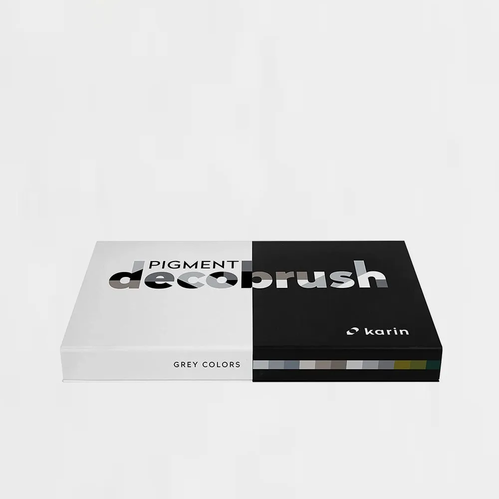 Caja 12 Rotuladores Grey Pigment Decobrush Karin