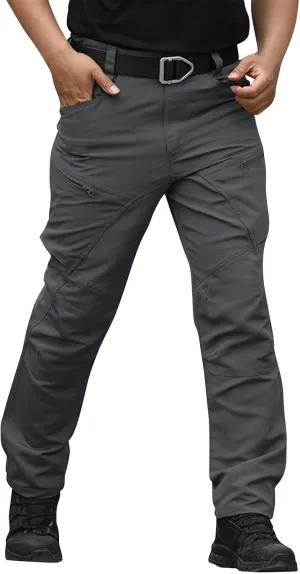 Cargo Pants for Men Hiking Tactical Pants Water Resistant Baggy Casual Work Pants Straight Multi Pockets Trousers