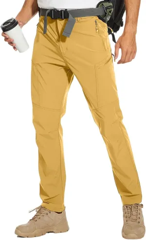 Cargo Work Pants for Men Big and Tall Stretch Waist Casual Hiking Work Summer Elastic Trousers
