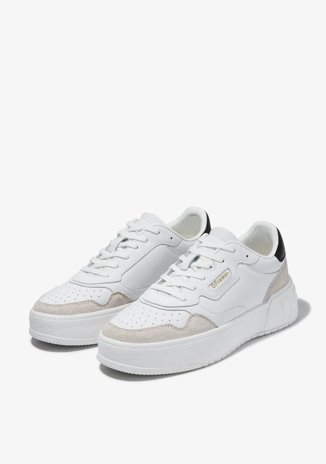 Court Basic Leather White / Black