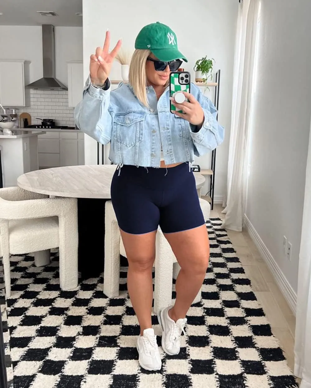 FULLSOFT High Waisted Biker Shorts for Women-5" Tummy Control Fitness Athletic Workout Running Yoga Gym Shorts