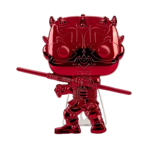 Funko Pop Pin: Star Wars Dark Side - Darth Maul Neon Pin Esmaltado