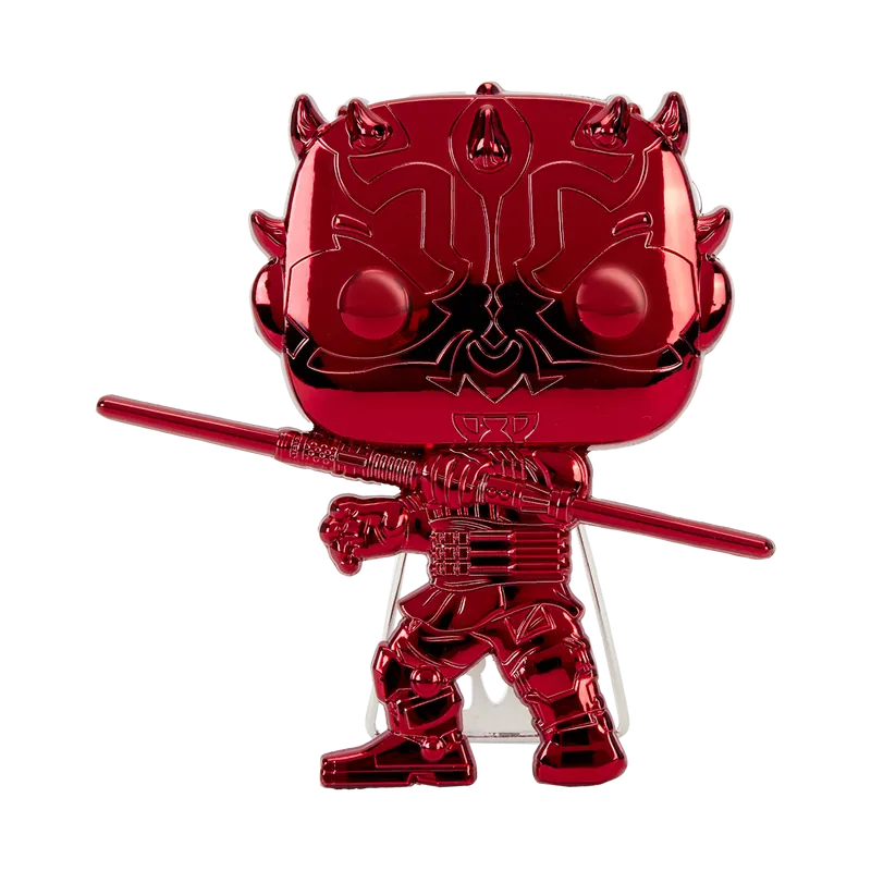 Funko Pop Pin: Star Wars Dark Side - Darth Maul Neon Pin Esmaltado