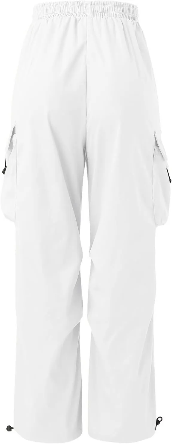 Mens Baggy Cargo Pants Trendy Casual Parachute Pants Loose Fit Harem Joggers for Streetwear Y2k Clothes with Pockets
