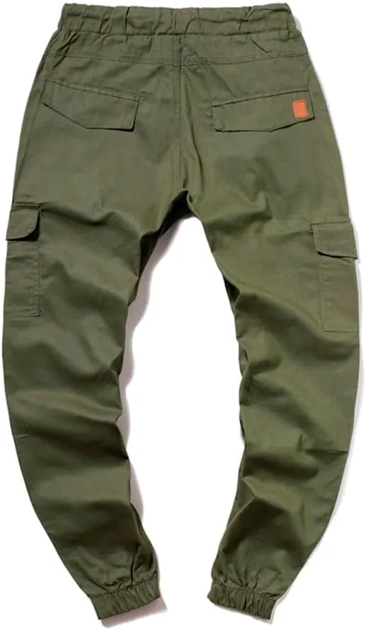 Men's Cargo Sweatpants Cotton Pants Summer Casual Pants Men's Breathable Pants Loose Straight Sweatpants for Men