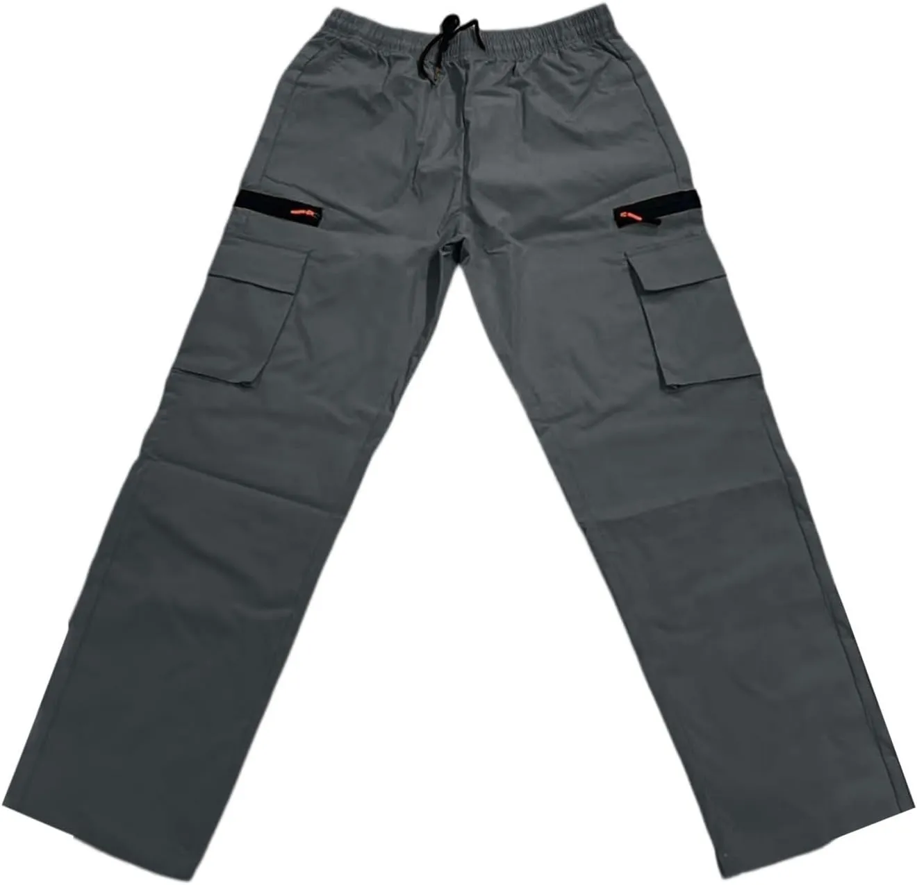 Men's Casual Cargo Joggers Drawstring Straight Leg Breathable Chino Pants Work Lightweight Twill Jogging Sweatpants
