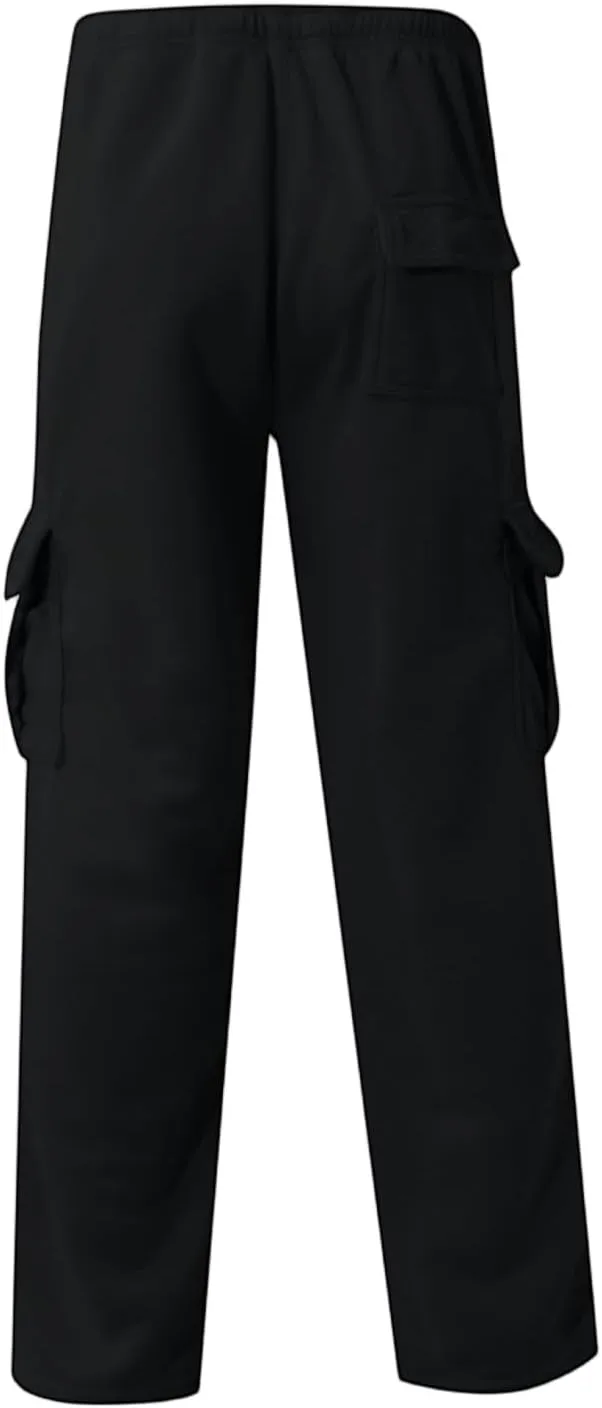 Men's Casual Jogger Pants Breathable Chino Relaxed Fit Outdoor Cargo Pants Athletic Baggy Twill Jogging Sweatpants