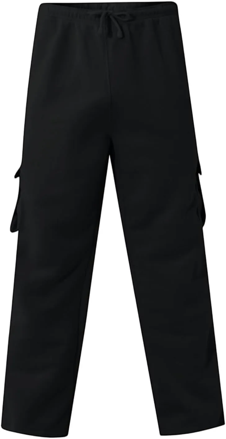 Men's Casual Jogger Pants Breathable Chino Relaxed Fit Outdoor Cargo Pants Athletic Baggy Twill Jogging Sweatpants