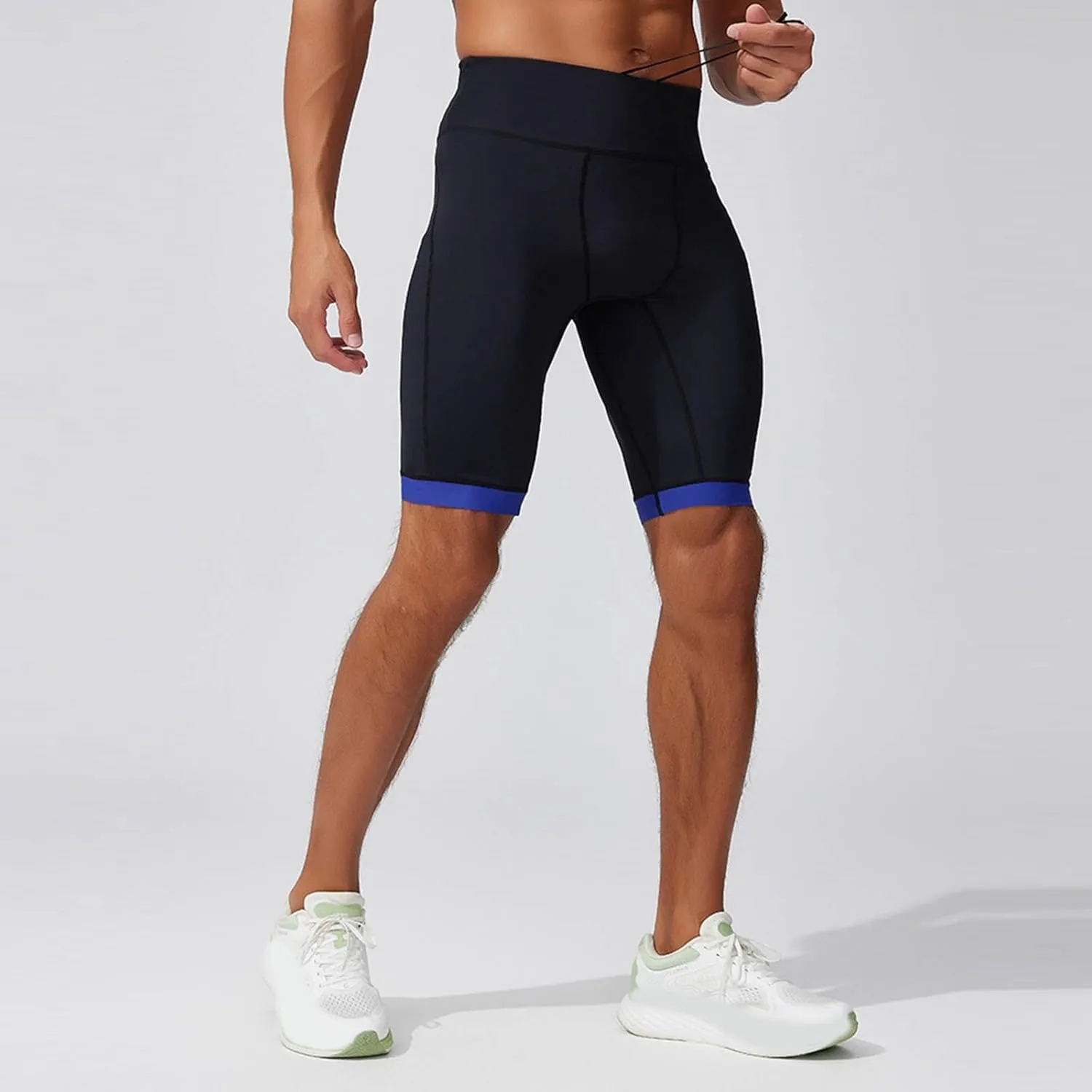 Mens Casual Shorts Thin Knee Length Loose Sports Work Pants Casual Shorts Straight Flare Split Relaxed Cargo
