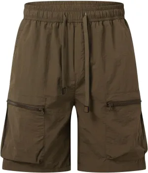 Men's Shorts Summer Minimalist Loose Cargo Casual Sports Pants Asymmetric Active Bermuda Shorts String Drop Crotch