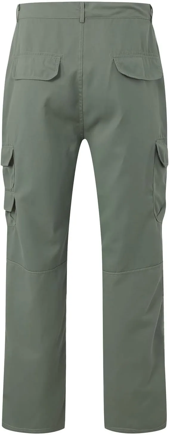 Mens Tactical Hiking Cargo Pants Stretch Ripstop Waterproof Pants Pockets Lightweight Utility Outdoor Apparel