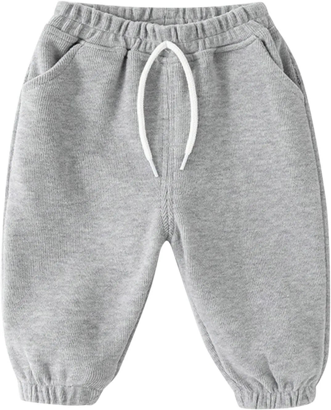 Moonker Toddler Boys Girls Baggy Sweatpants Unisex Comfy Drawstin Elastic Waist Wide Leg Trousers Athletic Solid