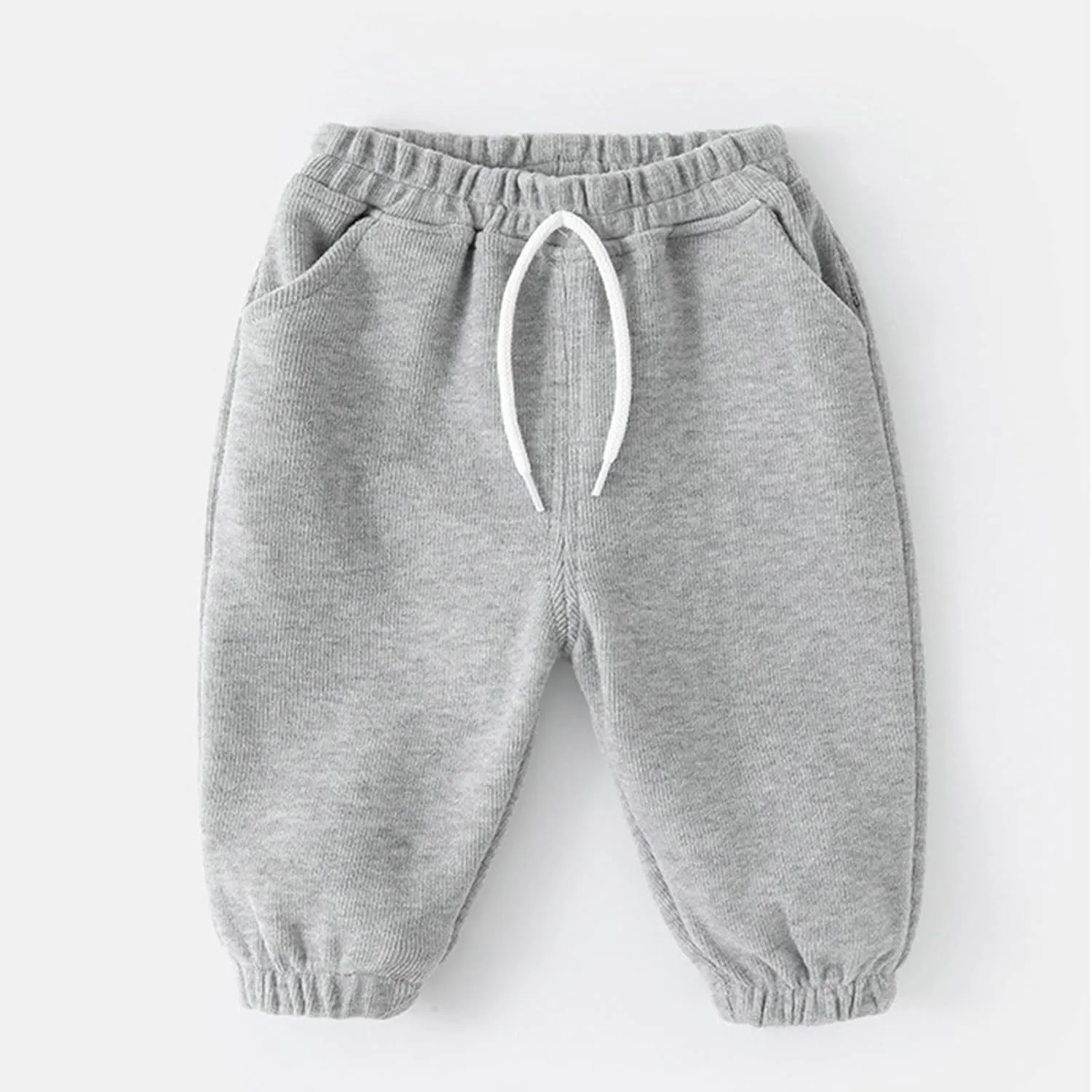 Moonker Toddler Boys Girls Baggy Sweatpants Unisex Comfy Drawstin Elastic Waist Wide Leg Trousers Athletic Solid