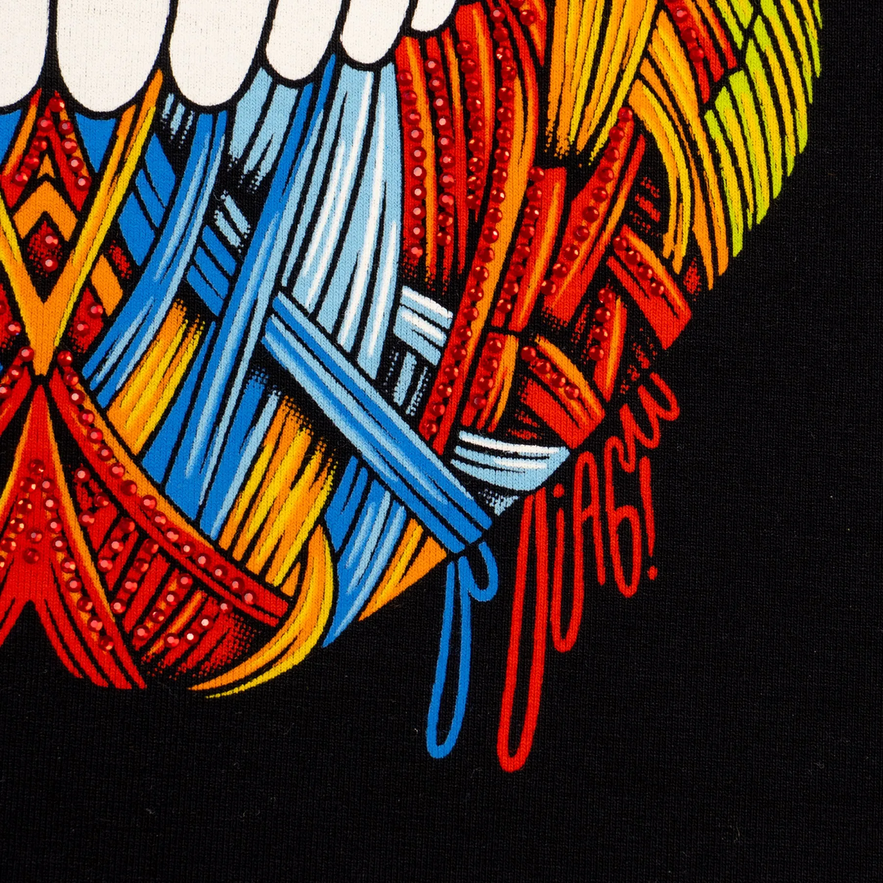 Playera estampada con aplicación de pedrería para hombre - Modelo EL COLORADO