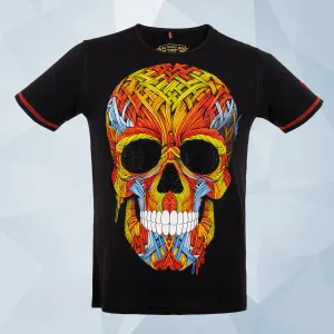 Playera estampada con aplicación de pedrería para hombre - Modelo EL COLORADO