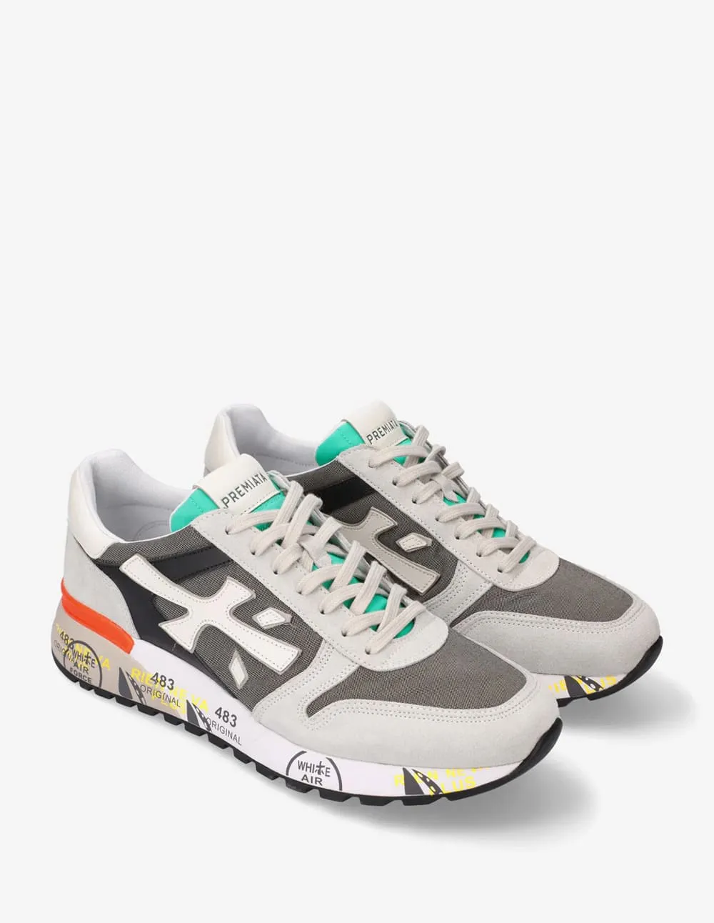 Premiata Mick 6166 Grises Hombre