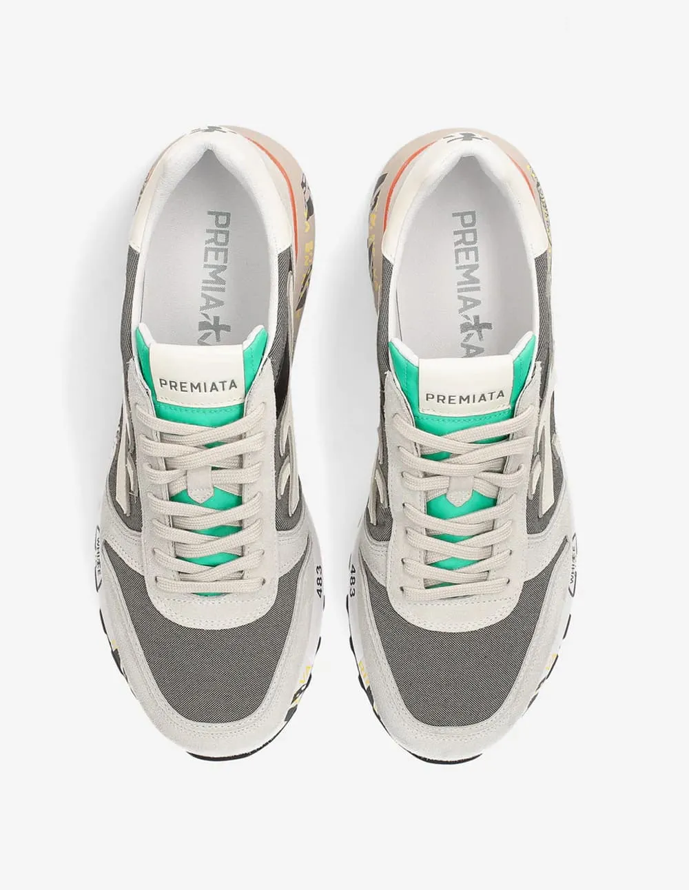 Premiata Mick 6166 Grises Hombre