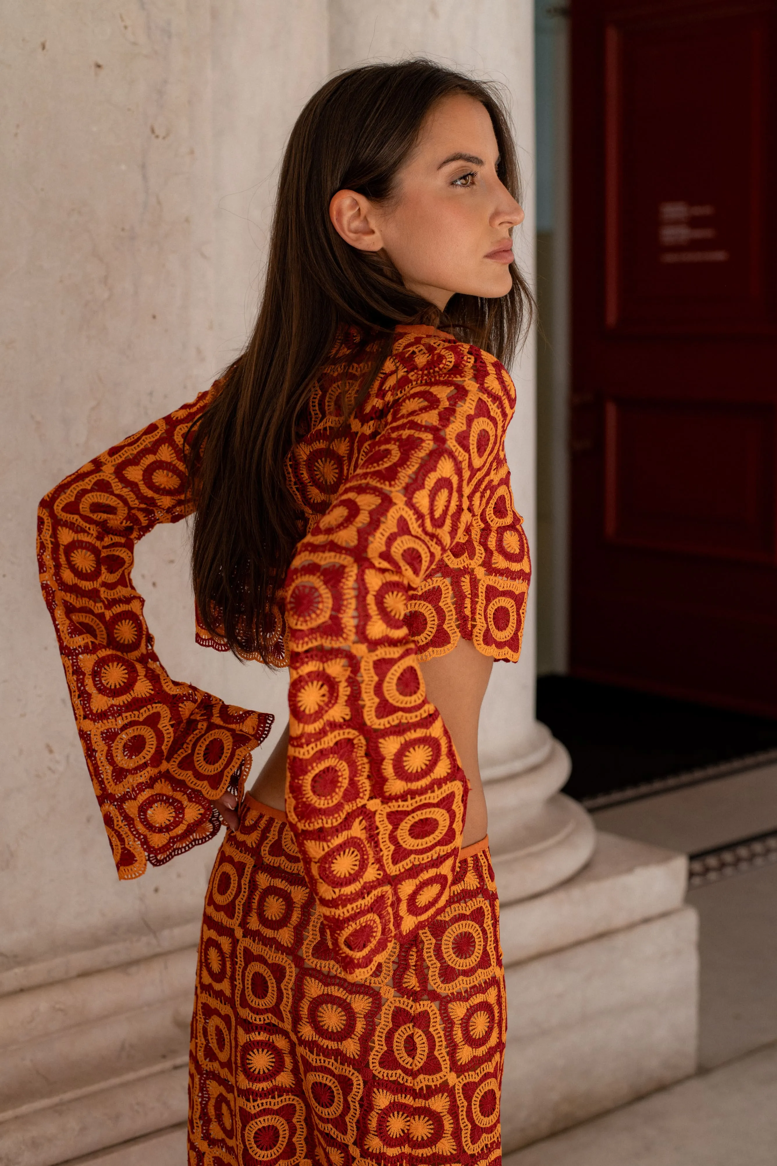 SAIA TRICOT LARANJA
