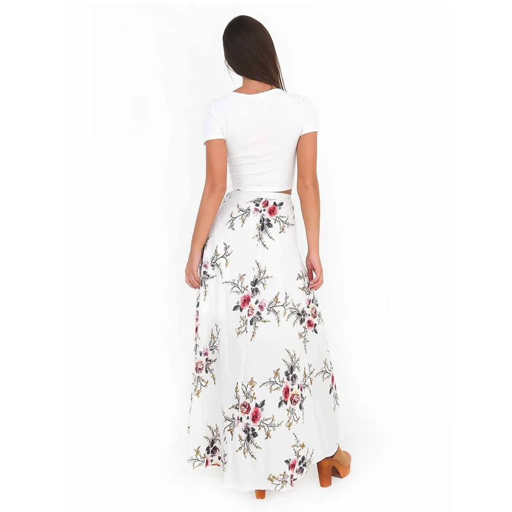 Saias Longas Florais de Amarrar