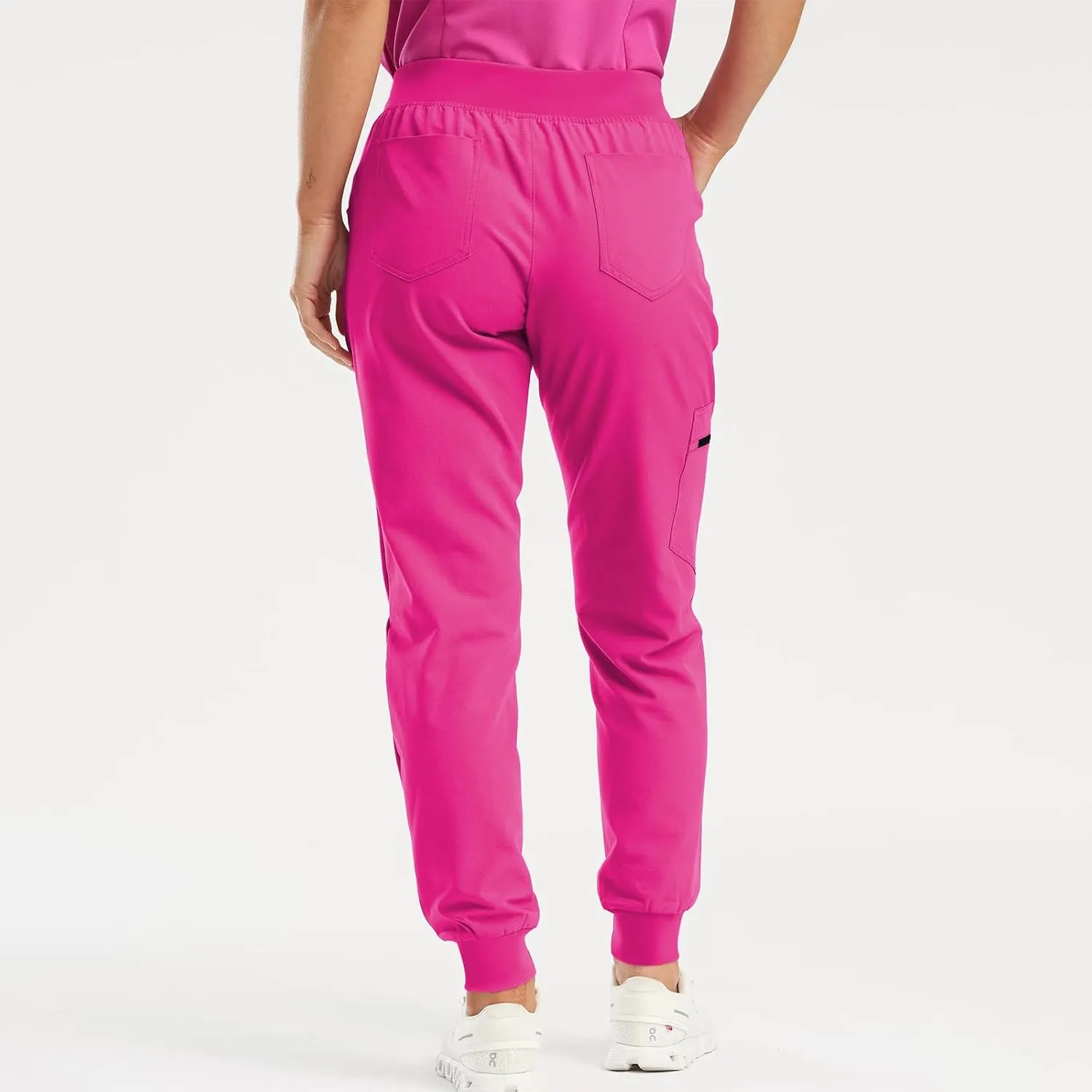 Scrubs for Women Workwear Revolution, Drawstring Cargo Pants Soft Stretch Moisture Wicking Healthcare Scrub Joggers