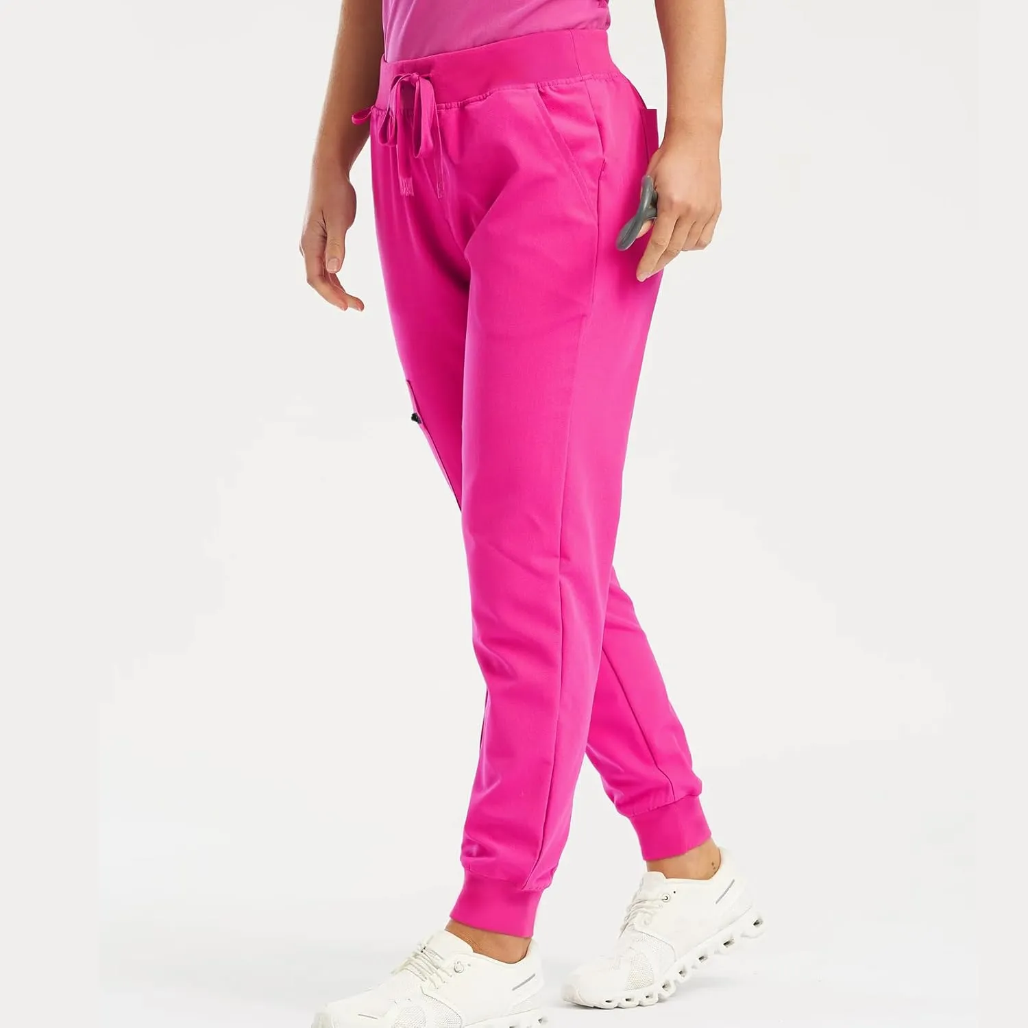 Scrubs for Women Workwear Revolution, Drawstring Cargo Pants Soft Stretch Moisture Wicking Healthcare Scrub Joggers