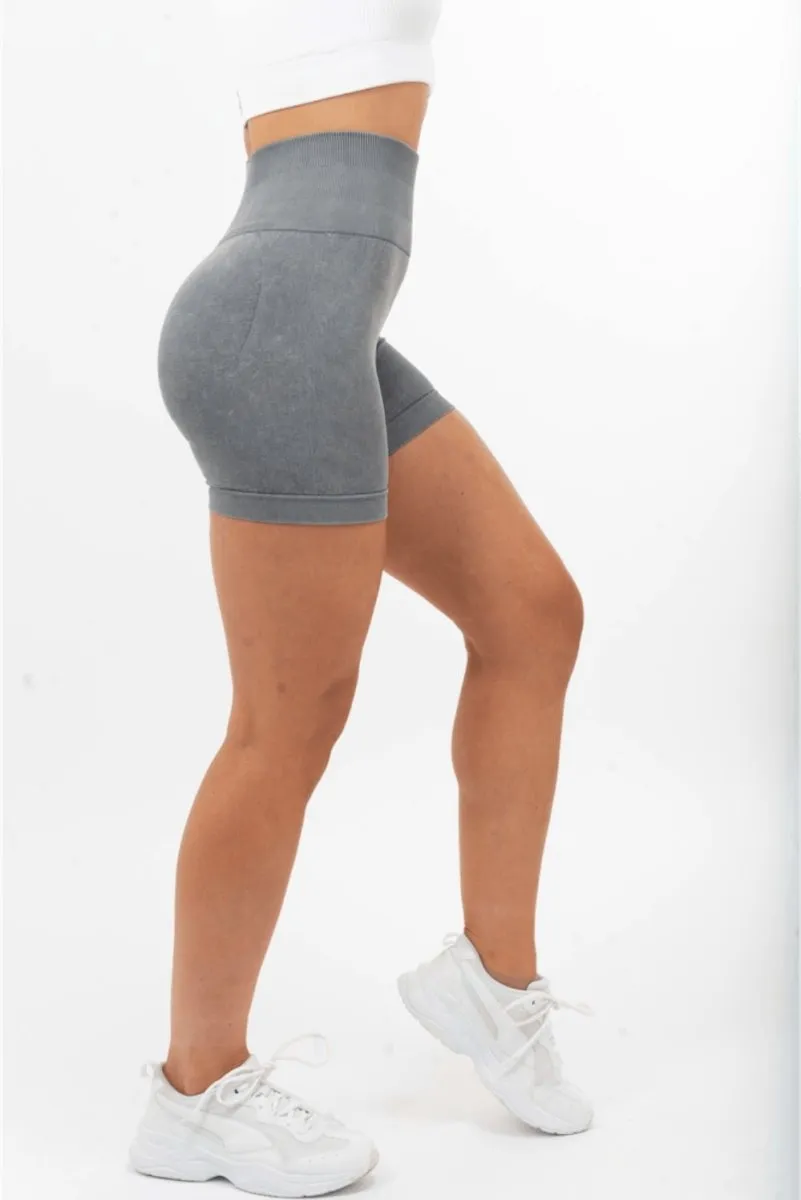 Scrunch Bum Shorts - Teal Blue