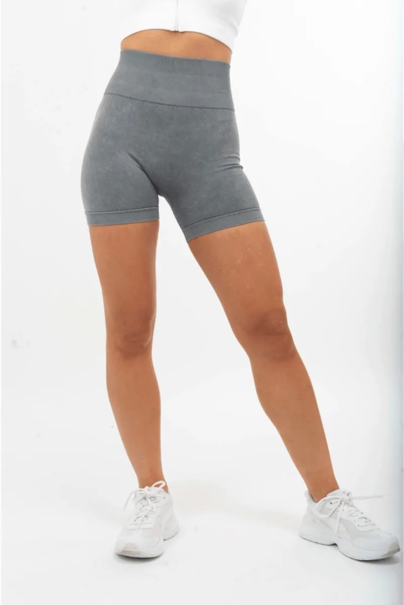Scrunch Bum Shorts - Teal Blue