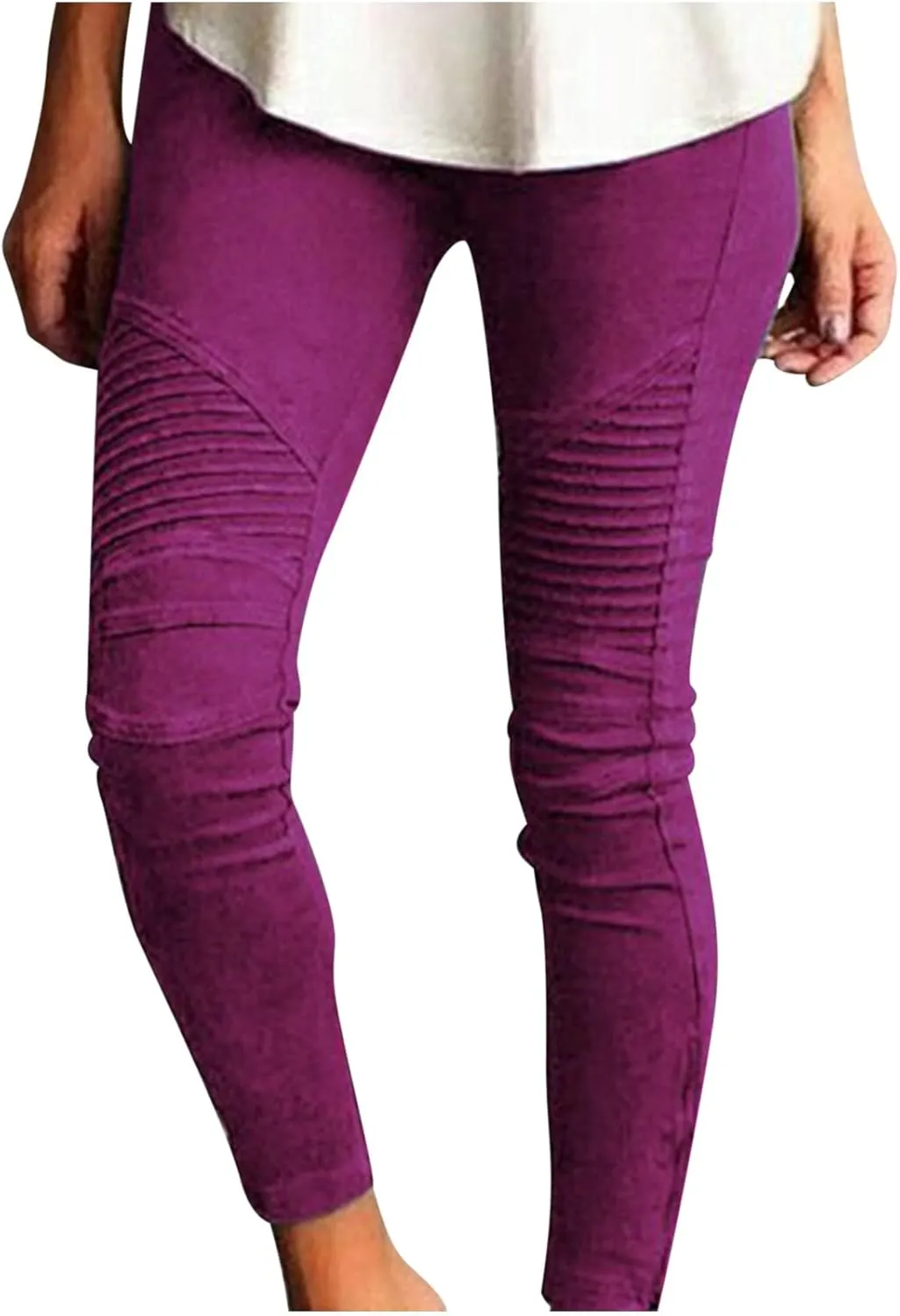 SMIDOW High Waisted Leggings for Women Plus Size Seamless Scrunch Butt Gym Yoga Pants Stretch Pull-on Jeggings Activewear