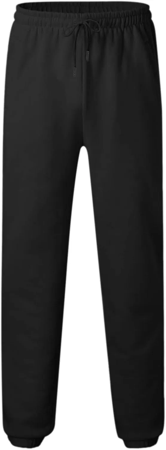 Sweatpants for Men High Street Fashion Leisure Loose Sports Running Solid Color Lace Up Elastic Waist Joggers