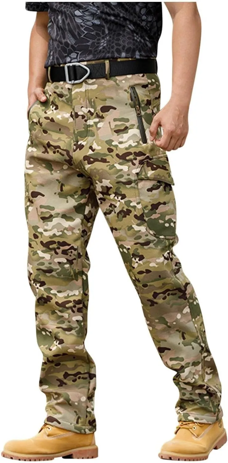 Tactical Hiking Cargo Pants for Men Ripstop Waterproof Stretch Pants Quick Dry Relaxed Fit Utility Outdoor Apparel