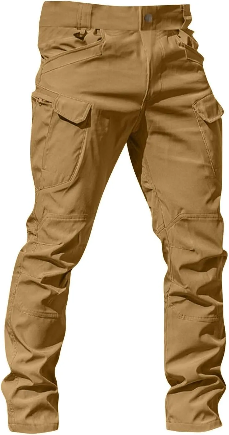 Tactical Pants for Men Stretch Ripstop Waterproof Utility Cargo Hiking Pants Breathable Work Pant Hunting with Pockets