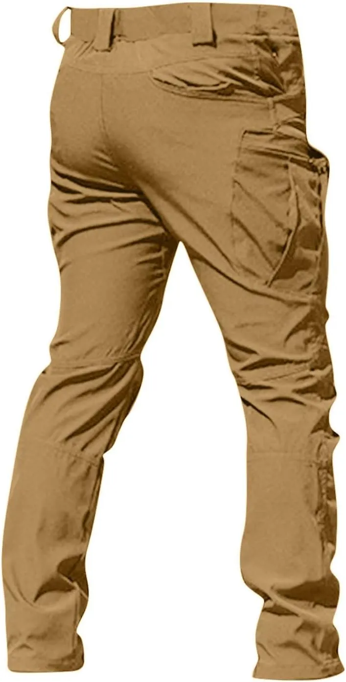Tactical Pants for Men Stretch Ripstop Waterproof Utility Cargo Hiking Pants Breathable Work Pant Hunting with Pockets
