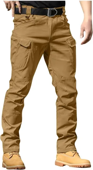 Tactical Pants for Men Stretch Ripstop Waterproof Utility Cargo Hiking Pants Breathable Work Pant Hunting with Pockets