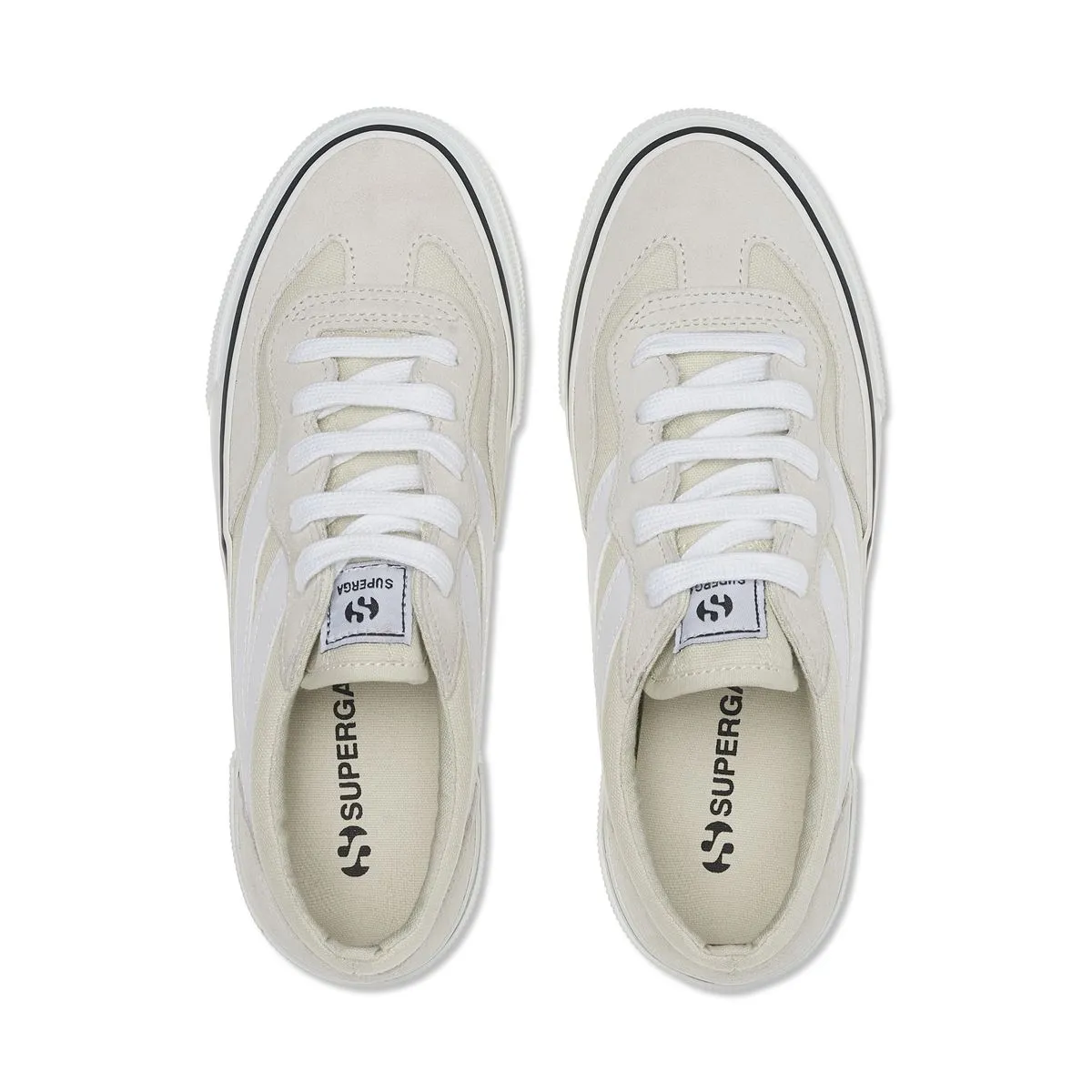 Tenis 3041 Revolley Colorblock Platform Grises