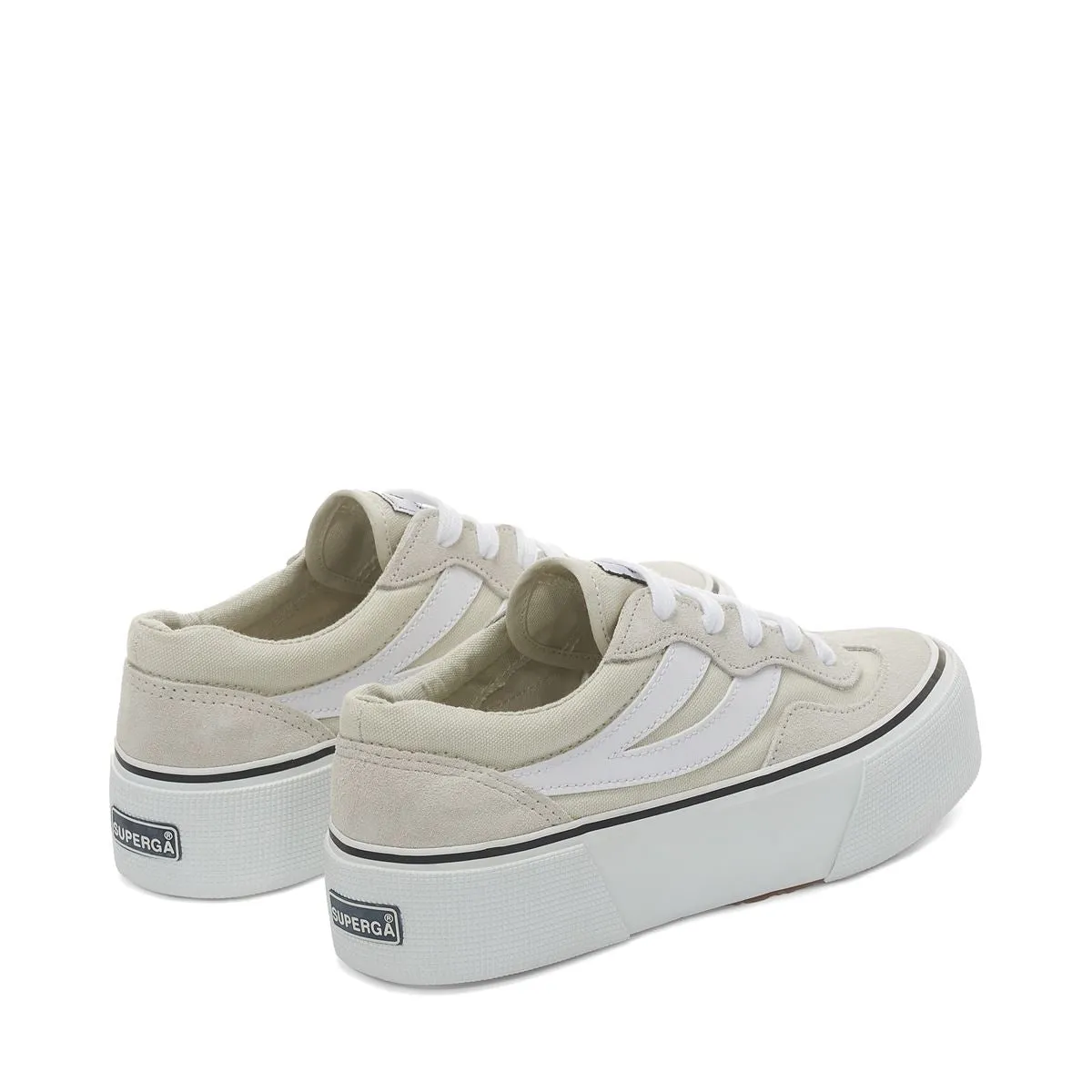 Tenis 3041 Revolley Colorblock Platform Grises