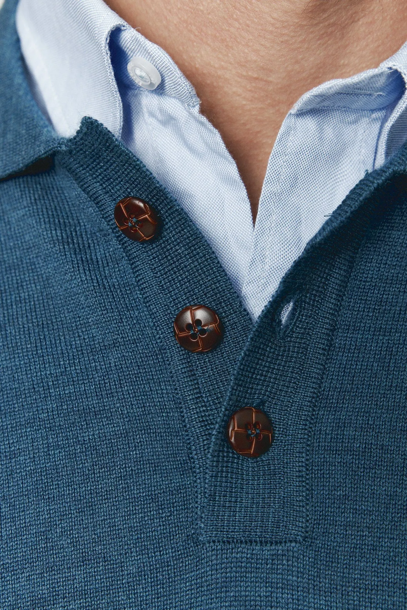 The Jersey Merino Polo Azul Juzcar