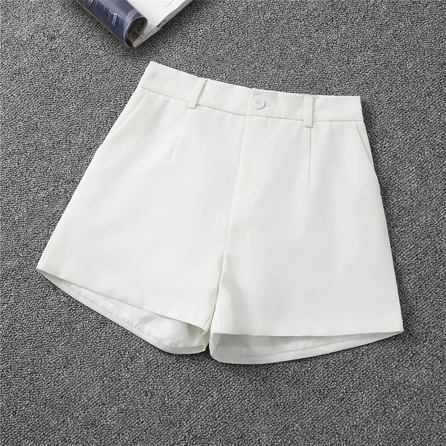 Trouser Shorts for Women Dressy Casual Formal Work Pleated Shorts High Waisted Comfy Trendy Ladies Short Pants