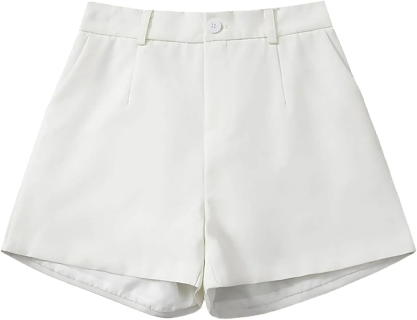 Trouser Shorts for Women Dressy Casual Formal Work Pleated Shorts High Waisted Comfy Trendy Ladies Short Pants