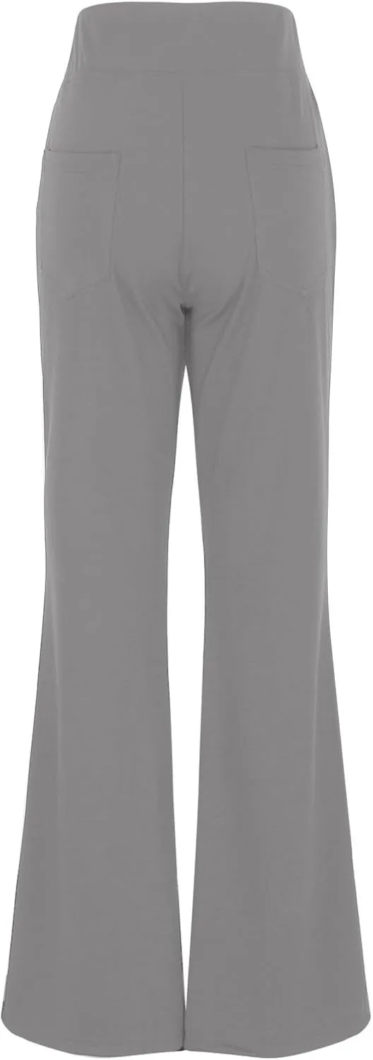 Womens Bootcut Dress Pants Business Casual Work Pants with Pockets High Waist Stretchy Trousers Office Pull On Slacks