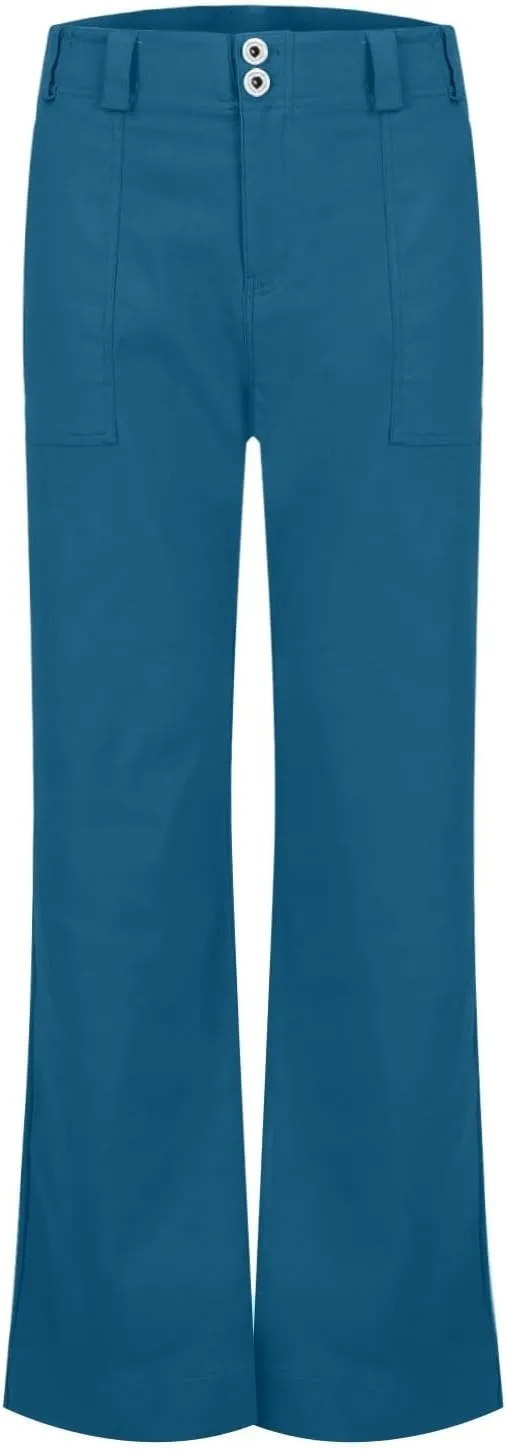 Womens Jeans Mid Rise Wide Leg Bell Bottom Flare Jean Stretchy Skinny Trendy Bootcut Demin Pants with Pockets