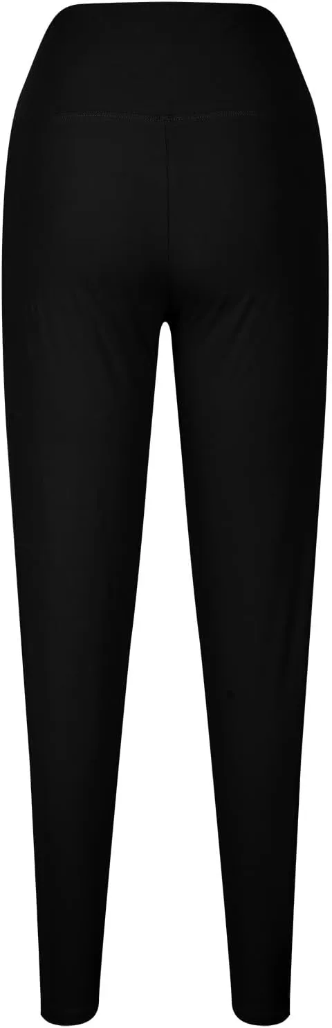 Women's Leggings Plus Size Workout Leggings Tummy Control Leggings with Pockets Stretch Yoga Leggings Athletic Pants