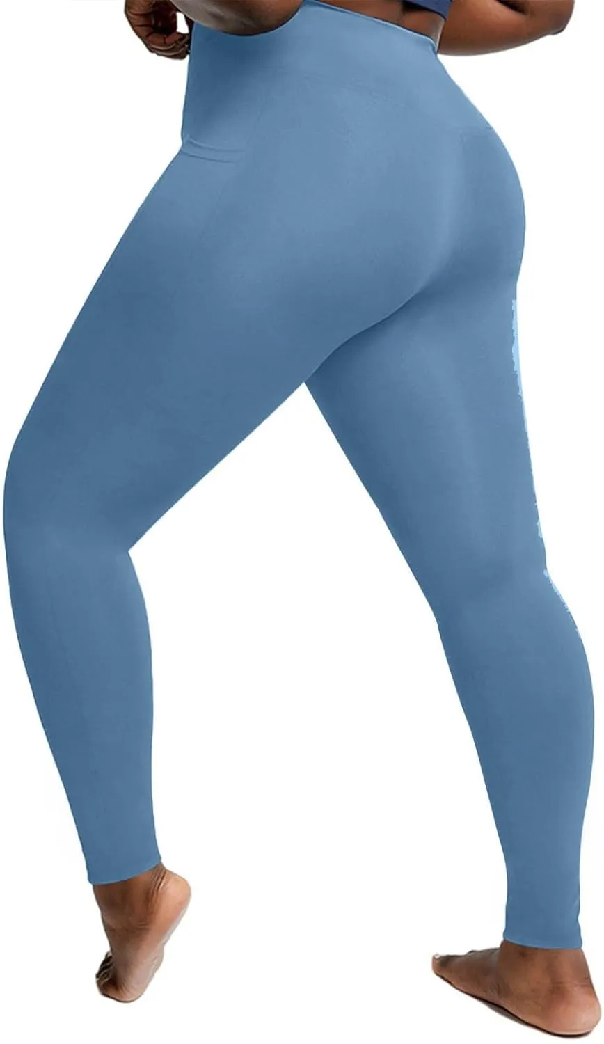 Women's Leggings Plus Size Workout Leggings Tummy Control Leggings with Pockets Stretch Yoga Leggings Athletic Pants