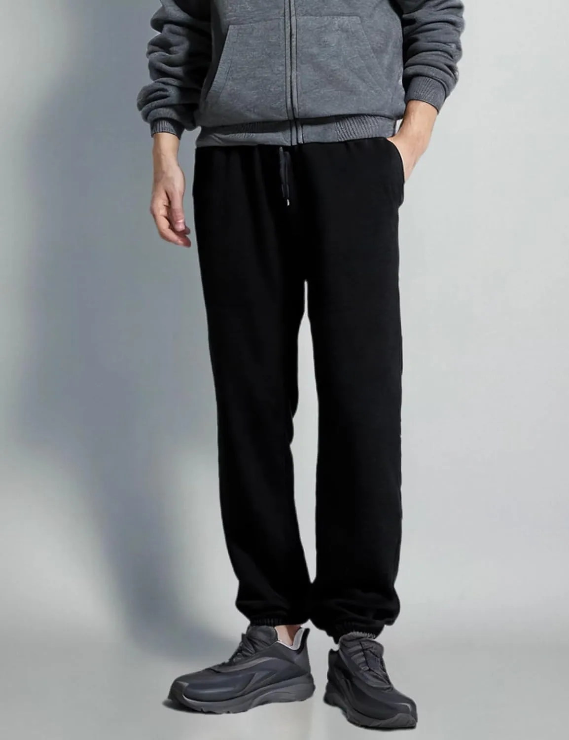 Yasumond Mens Fleece Sweatpants Active Athletic Track Pants for Gym Workout Bodybuilding Running Jogging