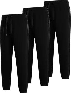 Yasumond Mens Fleece Sweatpants Active Athletic Track Pants for Gym Workout Bodybuilding Running Jogging